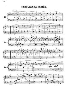 La Tyrolienne Variee Op. 1